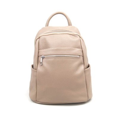 Женский кожаный рюкзак VEZZE 2624 бежевый