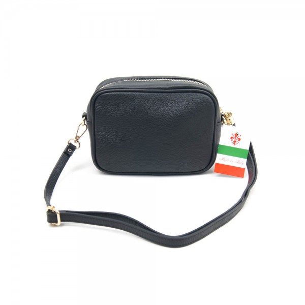 Женская кожаная сумка кросс-боди VEZZE 2387 черная Женская кожаная сумка кросс-боди VEZZE 2387 черная